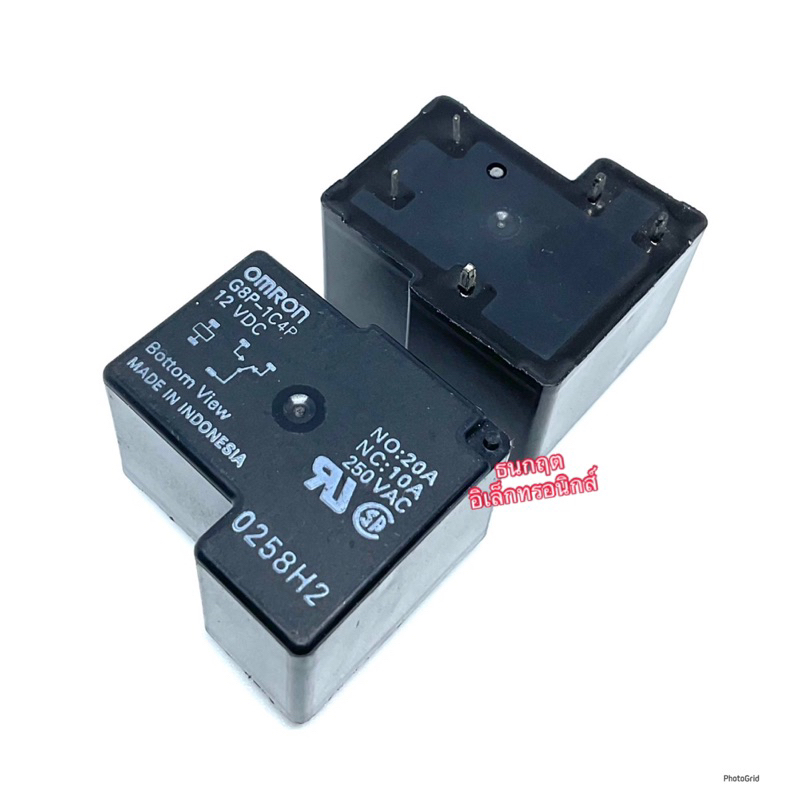 รีเลย์พาวเวอร์ G8P-1C4P 12VDC NO:20A250V /NC:10A250V. DC12V ของแท้ Omron