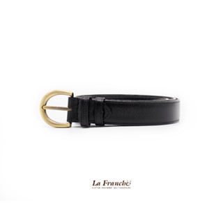𝗟𝗮 𝗙𝗿𝗮𝗻𝗰𝗵𝗲 - 𝗙𝗮𝘀𝗵𝗶𝗼𝗻 𝘀𝗲𝘁 เข็มขัดหนังวัวแท้ Nappa สีดำ พร้อมห…