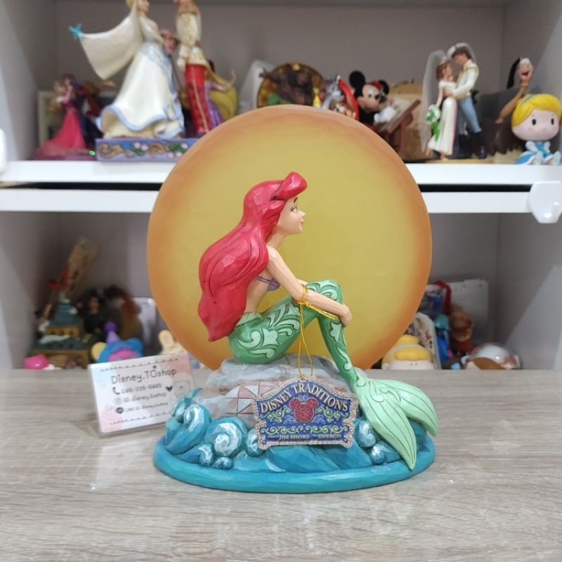 พร้อมส่ง🌟 Disney Traditions JIM SHORE ENESCO - The Little Mermaid Ariel " Mermaid by Moonlight "