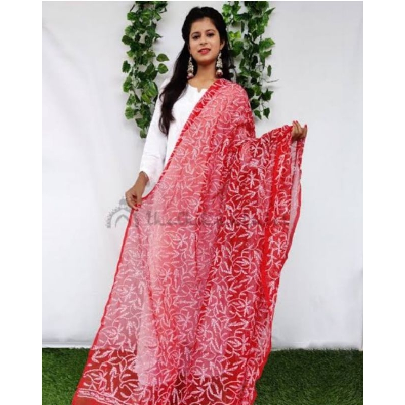 ดูปัตตาอินเดีย ชุนนี ผ้าพันคอผ้าฝ้าย indian dupatta,chunni,scarf in cotton fabric