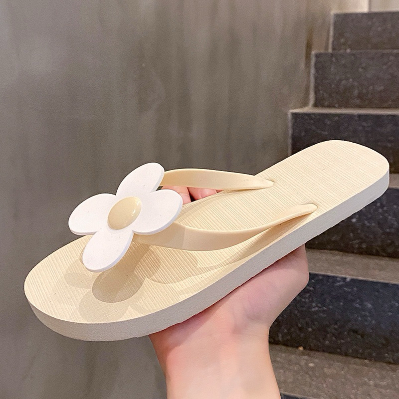 AS072 รองเท้าแตะดอกไม้ สีแคนดี้ รองเท้าชายหาด พื้นกันลื่น