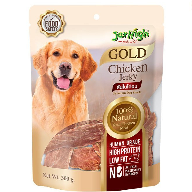 สุดคุ้มทั้งลด ทั้งแถม [โปร 1 แถม ขนม 1 ซอง50-60กรัมคละรส]JerHigh Gold Premium DogSnacks200-325g(K-sy) รูปที่ 3