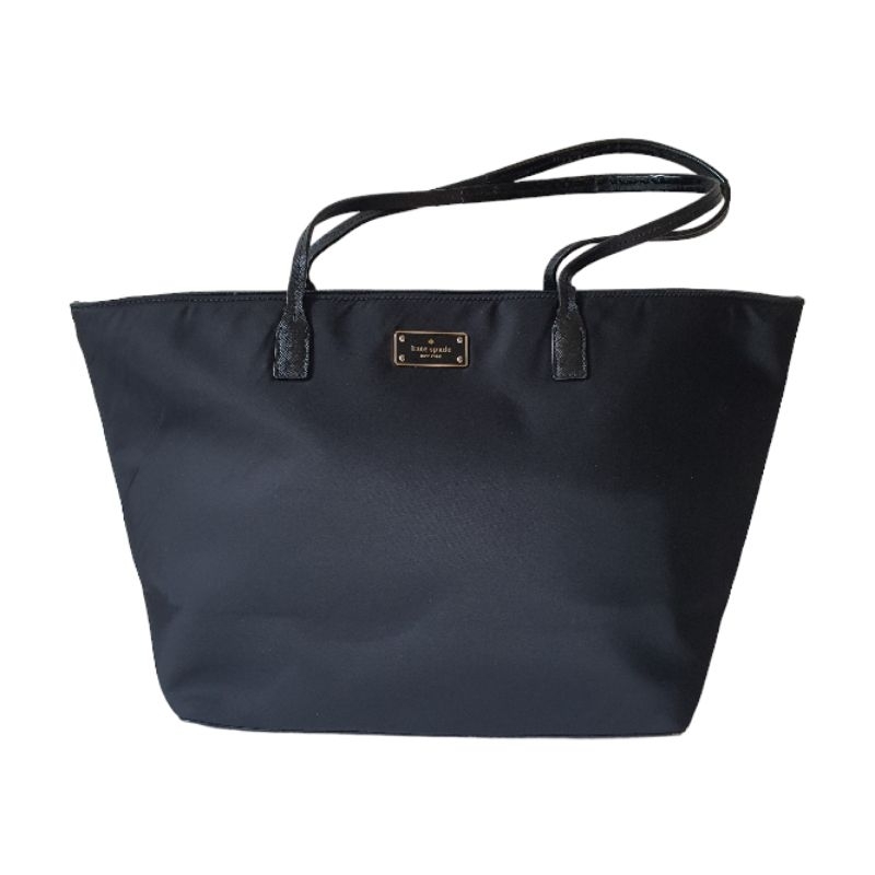 Kate Spade ♠️shopping bag สีดำ กระเป๋ามือสอง
