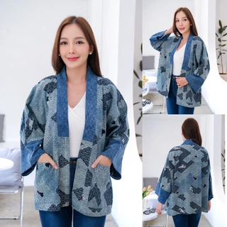 เสื้อคลุมยูกาตะ ผ้ากัดลาย ใส่คลุมได้ทั้งหญิงและชาย