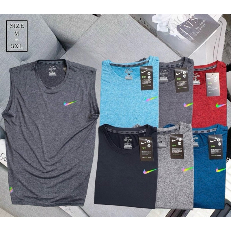 เสื้ออขนกุด เสื้อออกกำลังกายสำหรับผู้ชาย ผ้านิ่มรื่นไม่ย้วย เเห้งไว