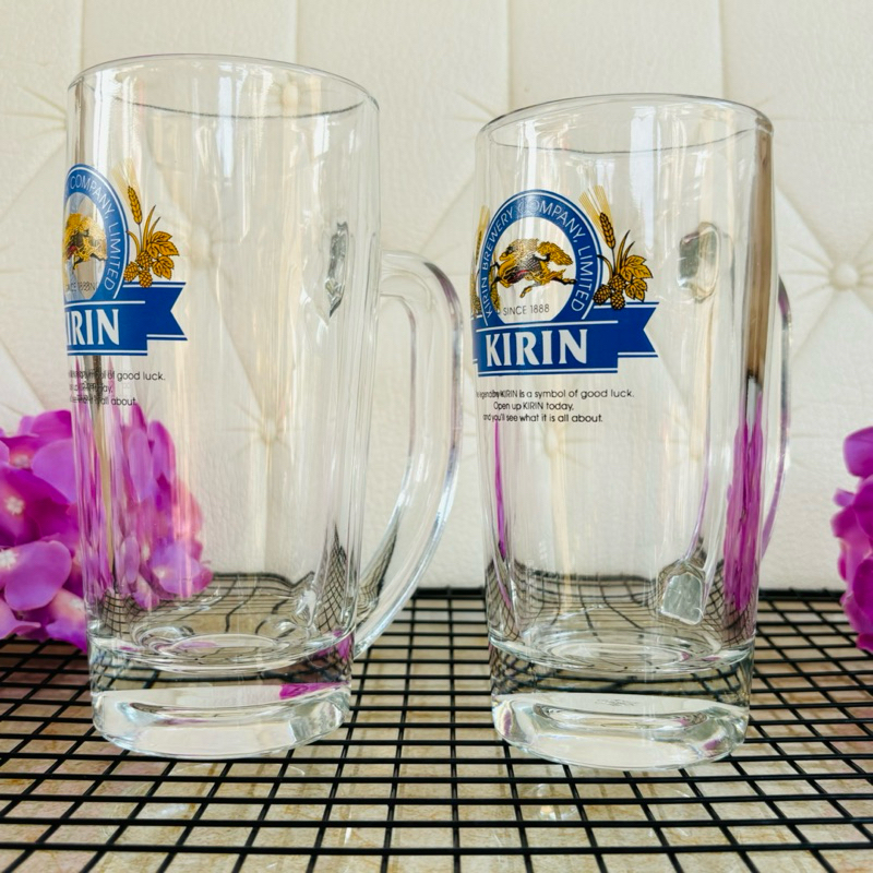 แก้วเบียร์มีหูจับ คิริน KIRIN BEER มือสอง จากญี่ปุ่น