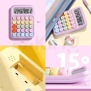 📌พร้อมส่ง 📌 เครื่องคิดเลข 12หลัก หน้าจอขนาดใหญ่ เครื่องเขียน โรงเรียน สํานักงาน สีพาสเทล calculator