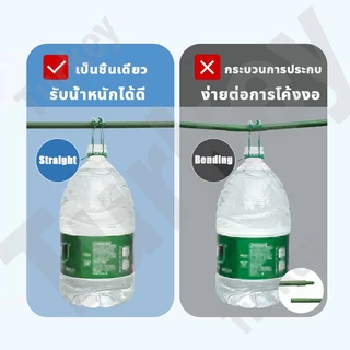 ไม้ค้ำต้นไม้ เสาค้ำต้นไม้ หลักไม้เลื้อย เสาไม้เลื้อย ไม้ค้ำยันต้นไม้ ยาว60.90.120.150.180ซม.หนา8.11.16.20มม. ท่อเหล็กPE