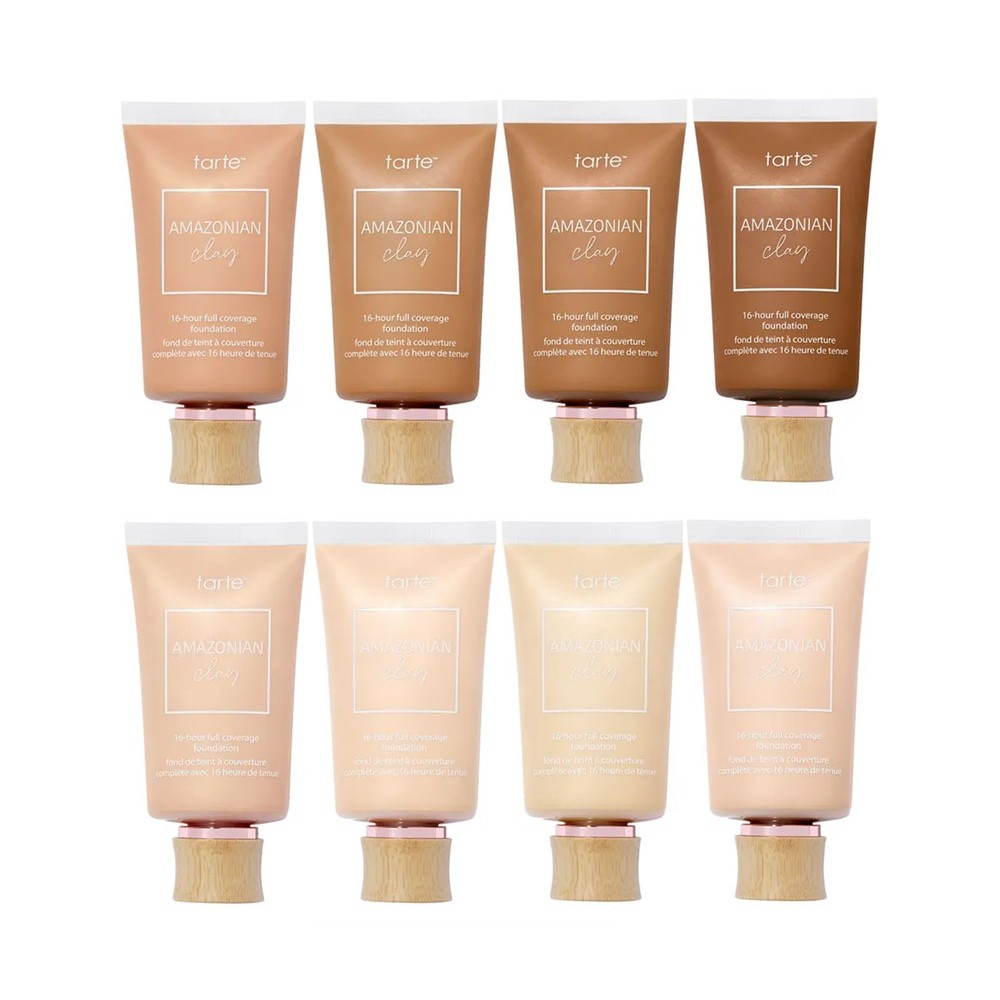TARTE Amazonian Clay 16-Hour Full Coverage Foundation ทาร์ต รองพื้น สูตรบางเบา (มี 16 โทนสีให้เลือก)