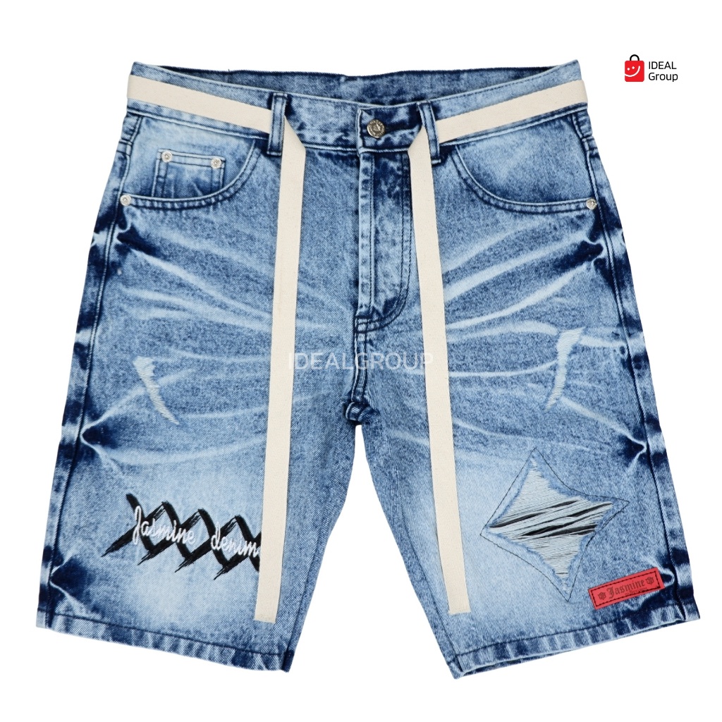 กางเกงยีนส์ขาสั้นทรงเอ Jasmine Denim [003]
