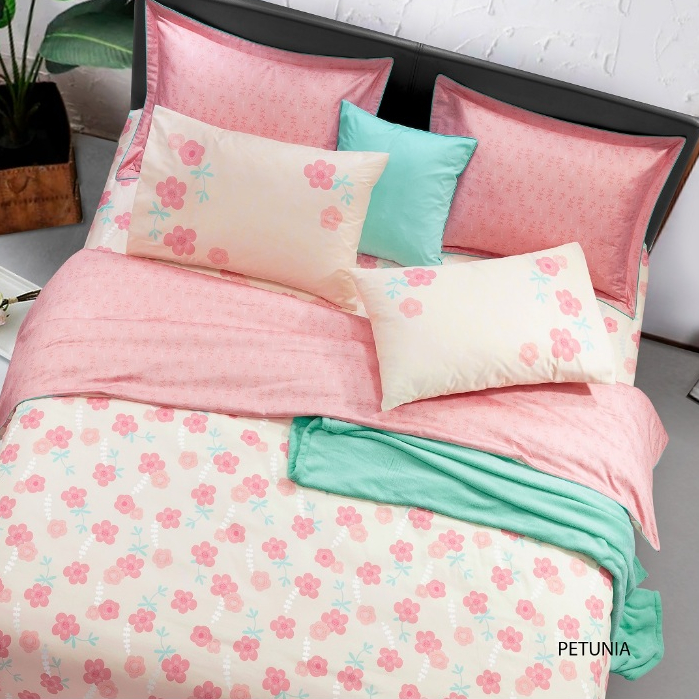 SANTAS ชุดเครื่องนอน ดีไซน์ PETUNIA 6 ฟุต 7 ชิ้น ทอ 350 เส้นด้าย