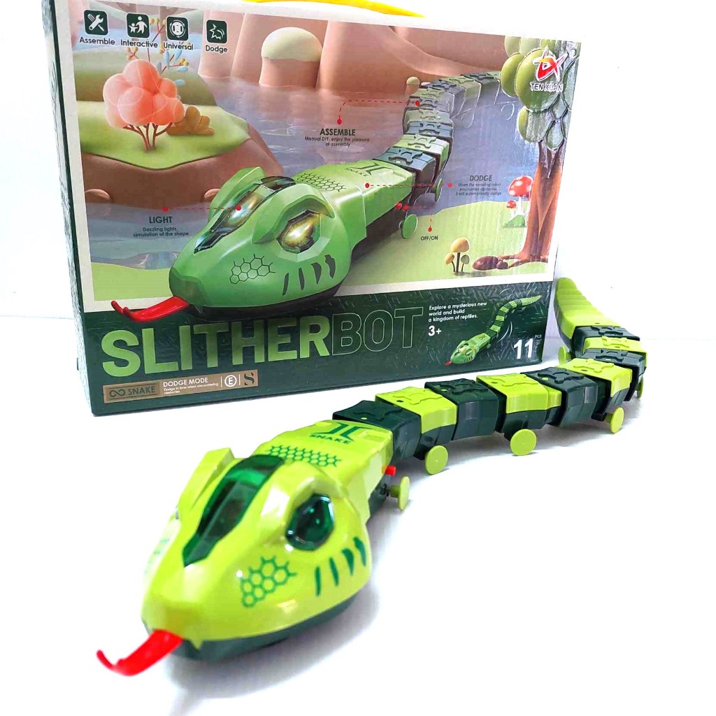 SLITHER งู ใส่ถ่าน ของเด็กเล่น มีเสียง มีไฟ ตรงปก พร้อมส่ง จากไทย ราคาถูก ของเล่นเด็ก 2102