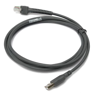 สายเครื่องอ่านบาร์โค้ด USB Cable 2M / 3M for Symbol Zebra Barcode LS1203 LS2208 LS4208 LS4278 DS6708 CBA-U01-S07ZAR