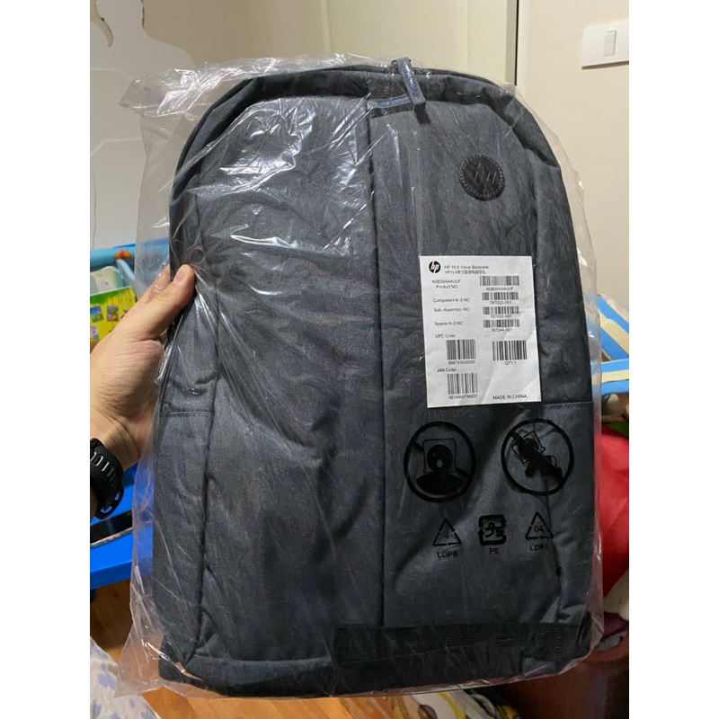 กระเป๋าเป้ HP 15.6นิ้ว Value Backpack&lt;ของแท้ 100% สินค้าใหม่ กระเป๋าโน๊ตบุ้ค เอชพี