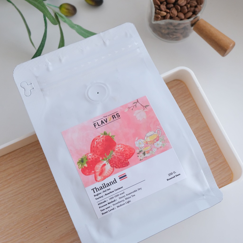 เมล็ดกาแฟคั่วใหม่ Specialty Very Strawberry ( สตรอเบอร์รี่ )