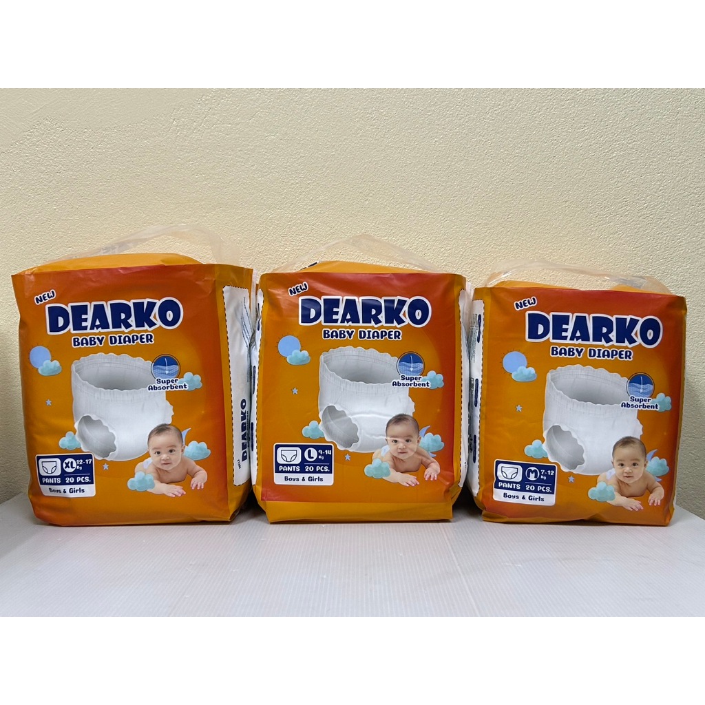 DEARKO Baby Diaper ผ้าอ้อมเด็ก แบบกางเกง (20ชิ้น/ห่อ)