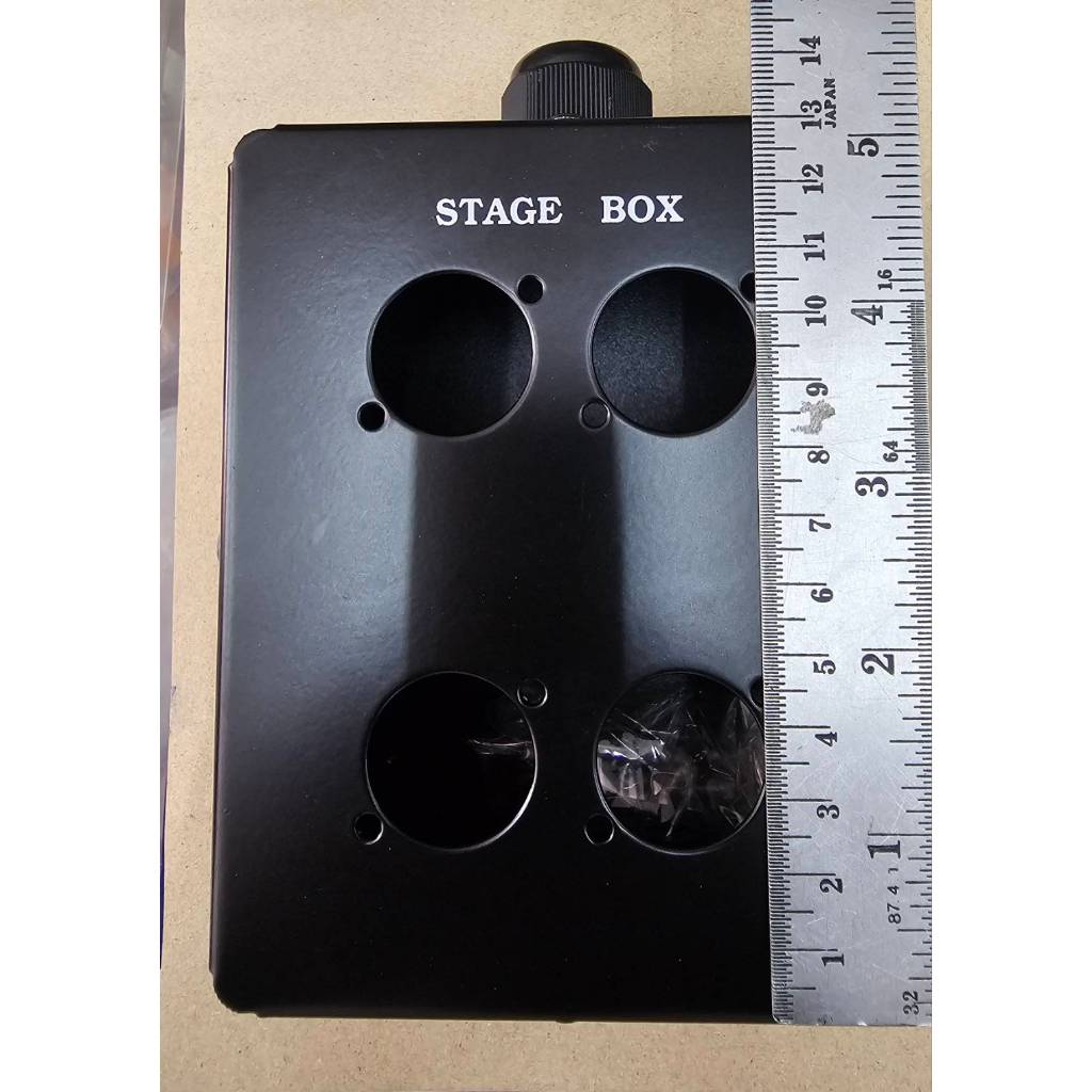 STAGE BOX 4 ช่อง สีดำ สำหรับใส่หัวแจ็ก XLR
