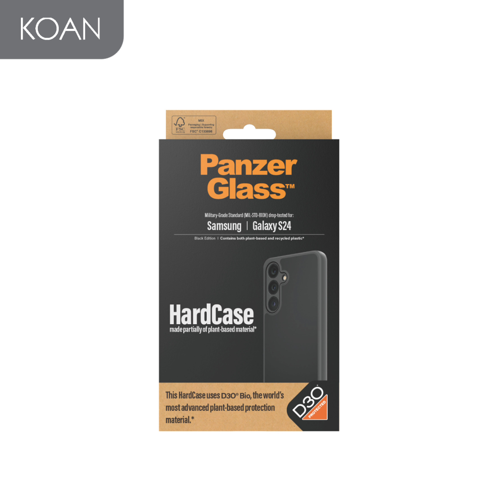 เคสมมือถือ PANZERGLASS HardCase with D3O for Samsung S24/ S24 Plus/ S24 Ultra - Black