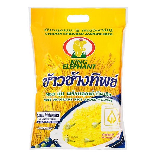 ช้างทิพย์ ข้าวหอมมะลิเติมวิตามิน 1.5 กก.