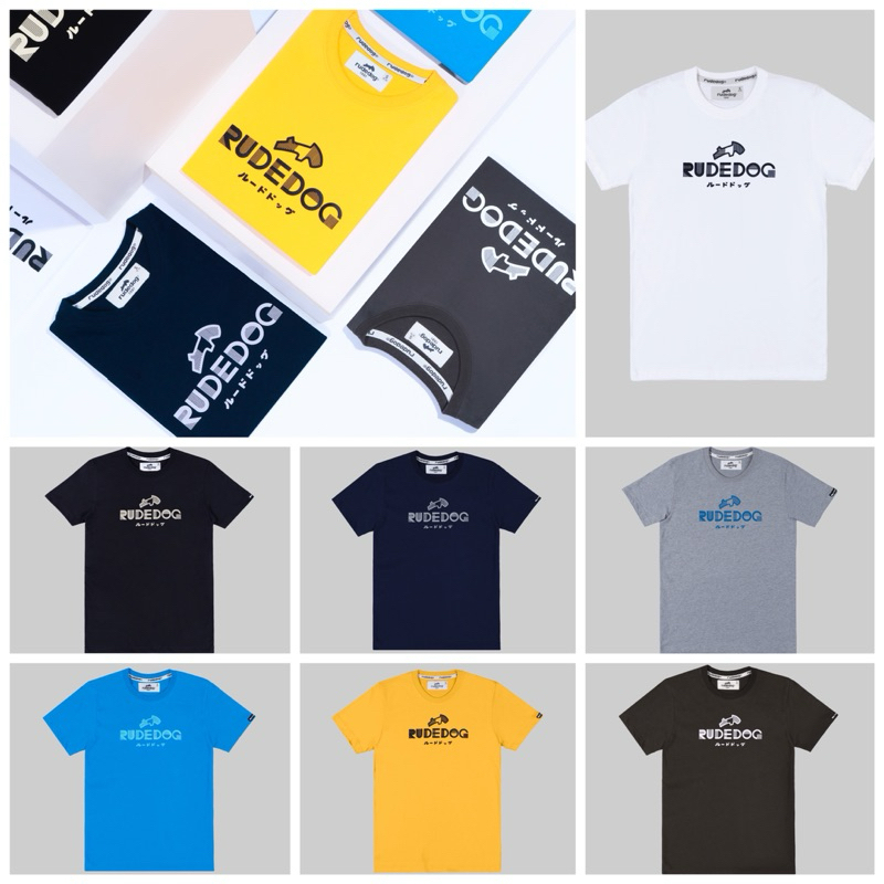 Rudedog Line up เสื้อยืด แขนสั้น ผ้ายืด ผ้านุ่ม ของแท้ ของใหม่ มือ1