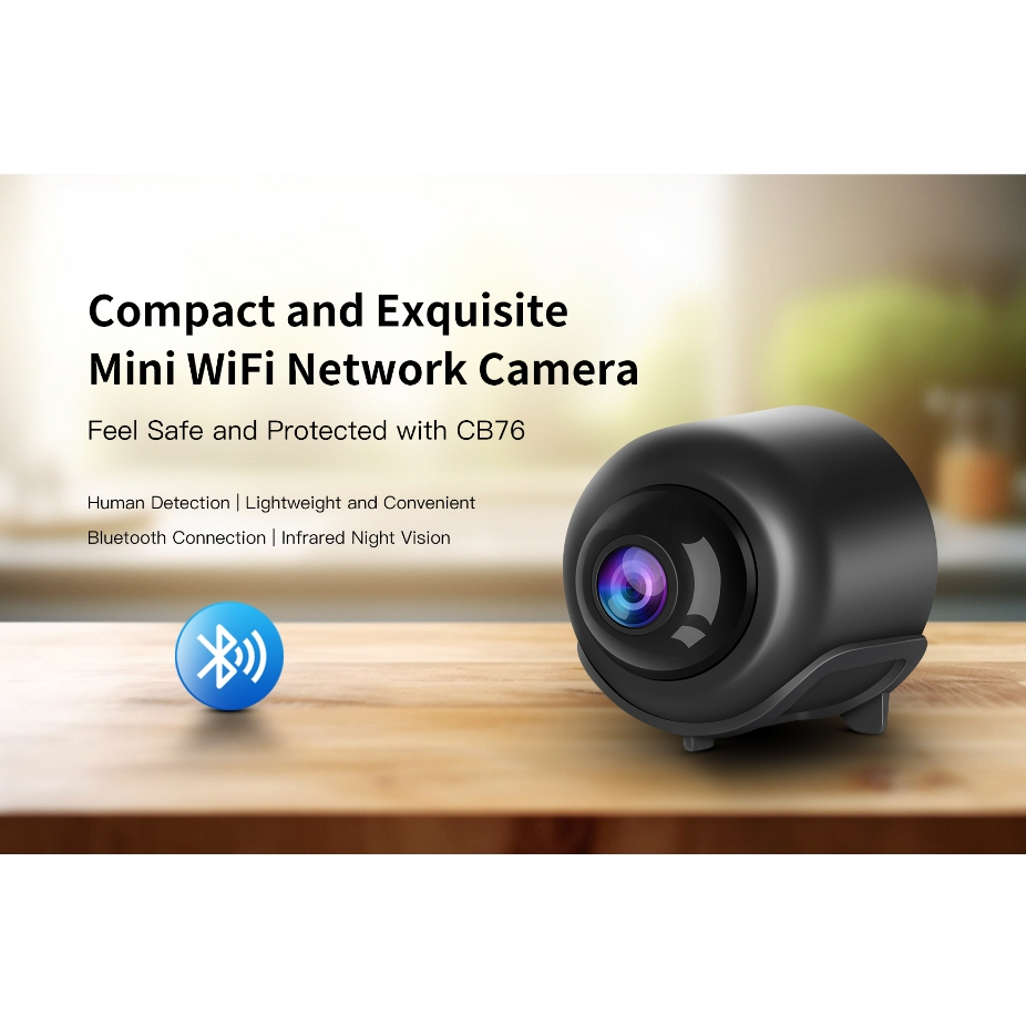 Vstarcam CB76 ความละเอียด 3MP(1296P) กล้องวงจรปิดไร้สาย Indoor SMART CAMERA ขนาดเล็ก กล้อง Bluetooh
