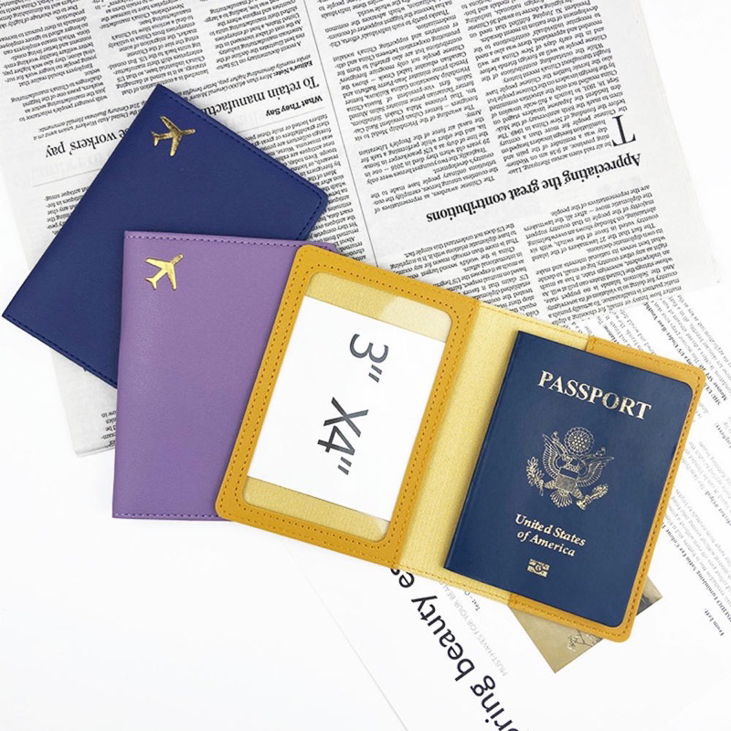 🌈ส่งไวจากไทย🌈ซองใส่ Passport ปกพาสปอร์ต ซองใส่หนังสือเดินทางPassport หนัง PU คุณภาพดี พร้อมส่ง