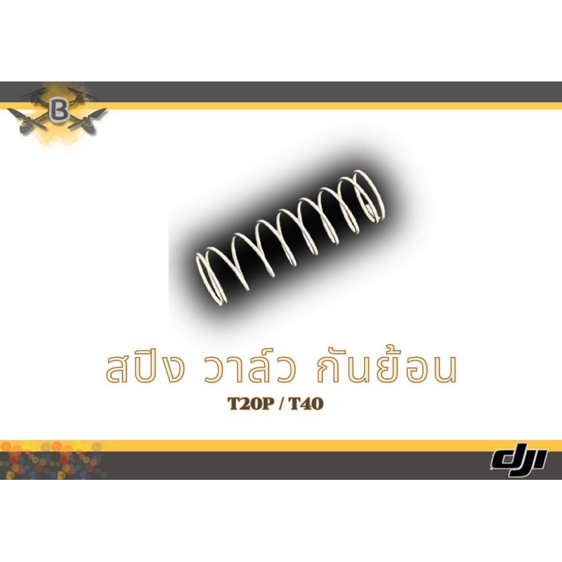 สปิงวาล์วกันย้อน โดรนเกษตร