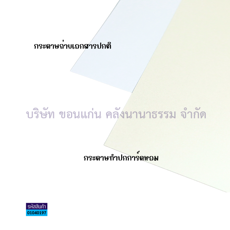 💙KKNT | กระดาษการ์ดหอม กระดาษทำปก A4 มีกลิ่นหอม (10แผ่น) สีขาว (ราคา/ห่อ) - รูปที่ 2