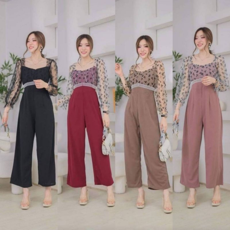 จั๊มสูท ซิปหน้า  NUCHY พร้อมส่ง