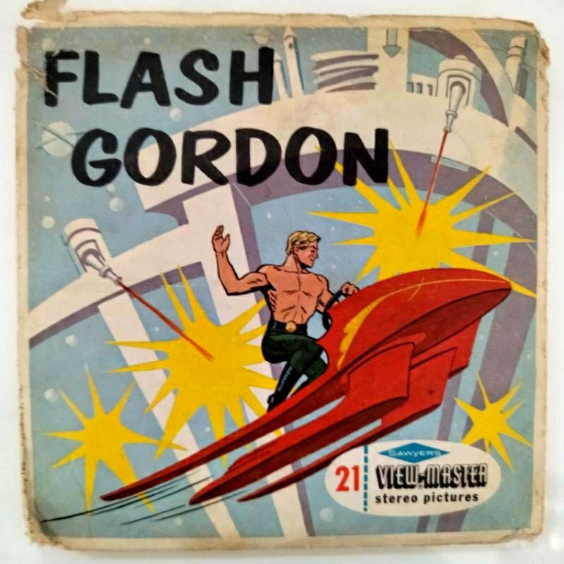 แผ่นฟิล์ม gaf วิวมาสเตอร์ View Master 3D แฟลช กอร์ดอน flash gordon view master มือสอง