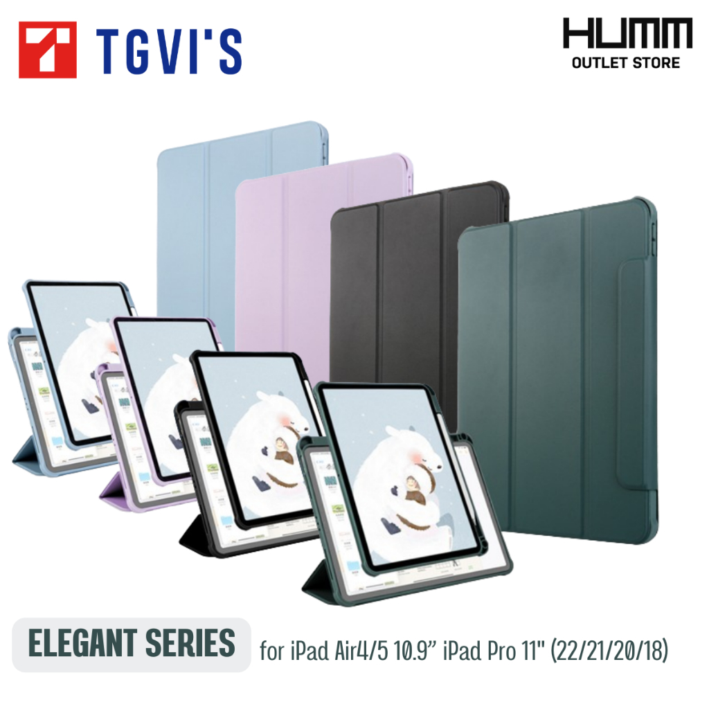 TGVi'S Elegant Series iPad case สำหรับ iPad Air4/5 10.9” iPad Pro 11"(22/21/20/18) เคสไอแพดแม่เหล็ก 