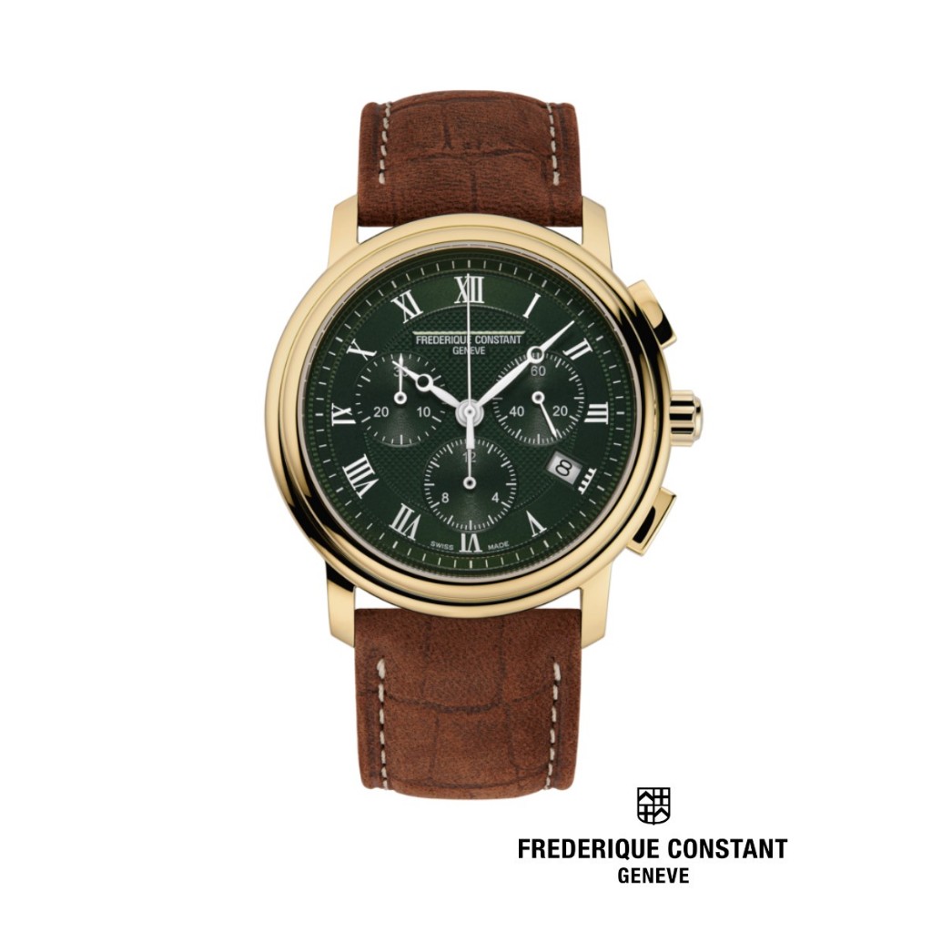 Frederique Constant Quartz FC-292MCGR4P5 Classics Chronograph Men’s Watch