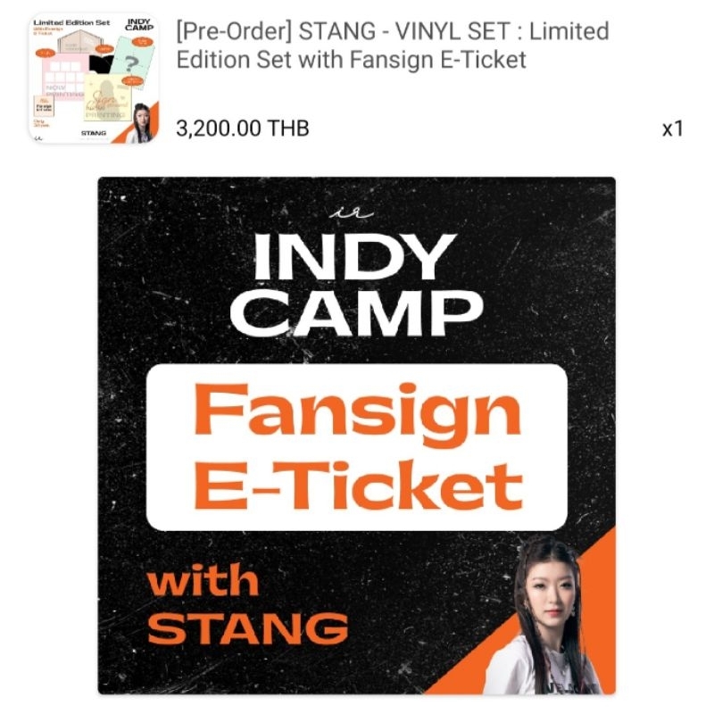 (ทักสอบถามรายละเอียดก่อน) ของครบ Vinyl Set ไวนิล งาน Fansign สตางค์ Stang BNK48 Indy Camp