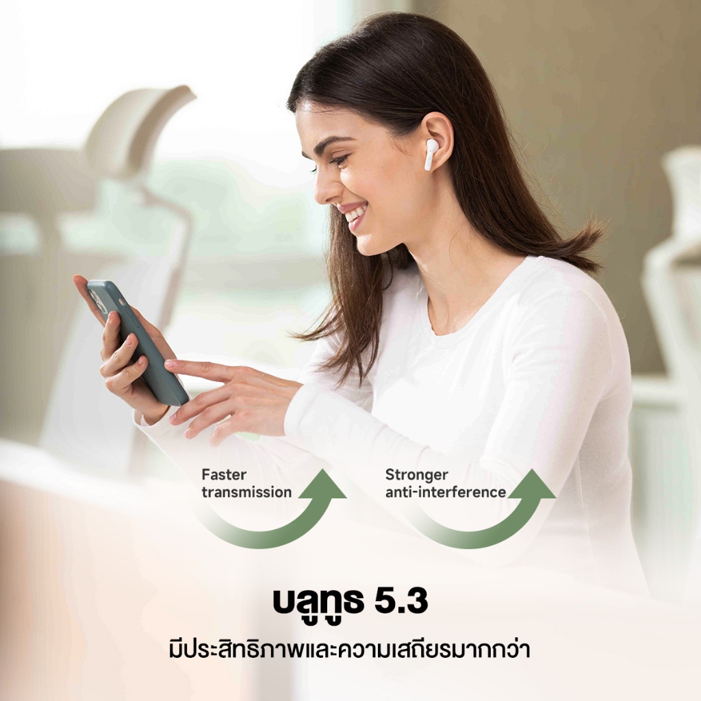 Edifier X2s หูฟังหูฟังไร้สาย True Wireless เล่นได้นานถึง 26 ชั่วโมง