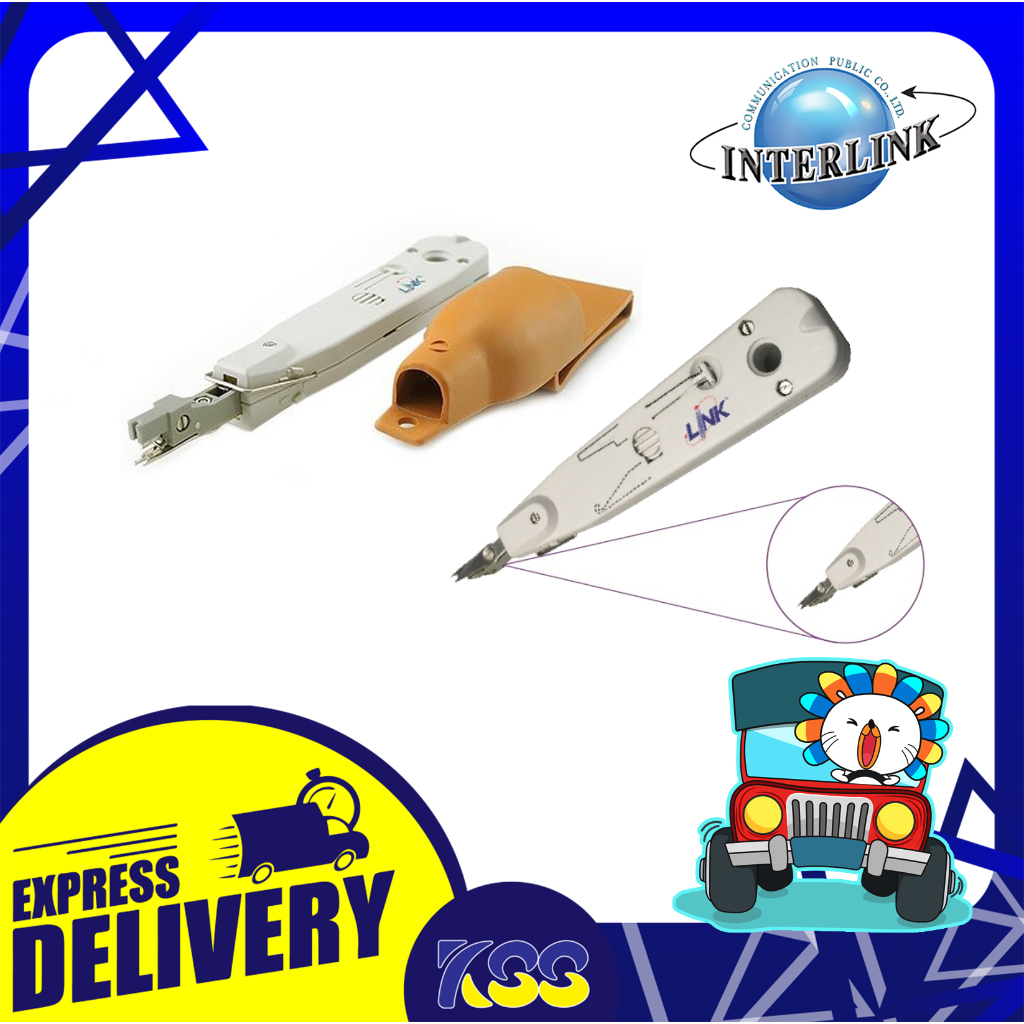 เครื่องมือเข้าสายหัวสายแลนโทรศัพท์ตัวเมีย Link Connection & Cutting Insertion Tool With Sensor รุ่น 