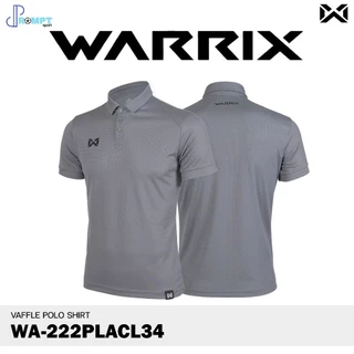 ถูกแทบทุน เสื้อสีพื้น เสื้อโปโลวอริกซ์ WARRIX VAFFLE รุ่น WA-222PLACL34 เสื้อโปโลสีแดง แท้100%