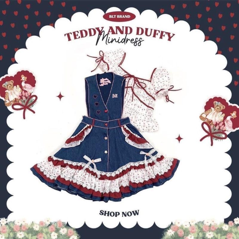 💃BLT Brand งานตามหา TEDDY AND DUFFY Minidress’s🐻