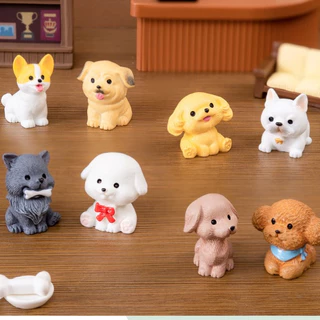 น้องหมาตัวเล็ก V.4(ราคา/1ชิ้น) ตุ๊กตาแต่งสวน จัดสวนถาด ไม้ดัด โมเดล ตกแต่งบ้าน ของสะสม พร็อพถ่ายรูป