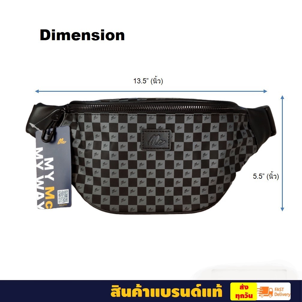 MCแท้100% กระเป๋าคาดอก สะพายข้าง  M02Z066 ลายโมโนแกรม CROSSBODY BAG Unisex