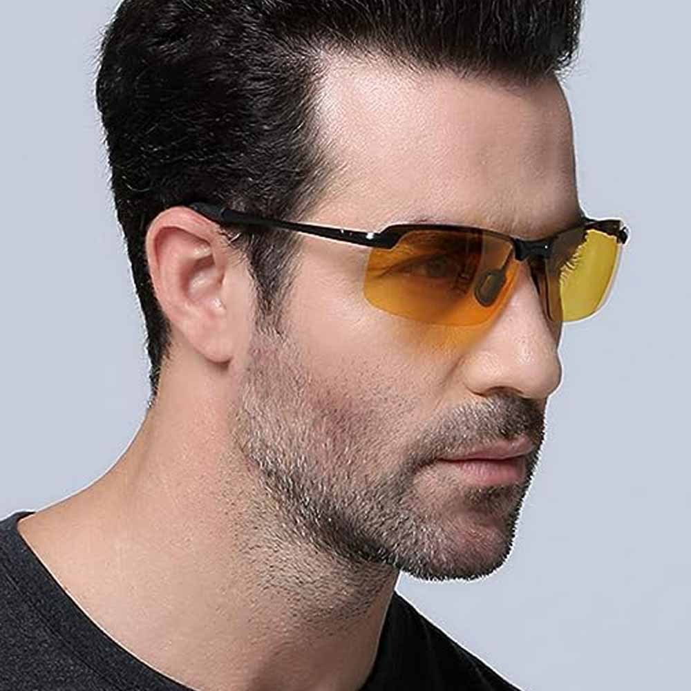 แว่นใส่ขับรถกลางคืน แว่นกันแดดใส่ขับรถ เลนส์โพลาไรซ์ ตัดแสงสะท้อน night vision glasses แว่นตาตัดแสงหน้ารถ แว่นตากรองแสง - รูปที่ 4