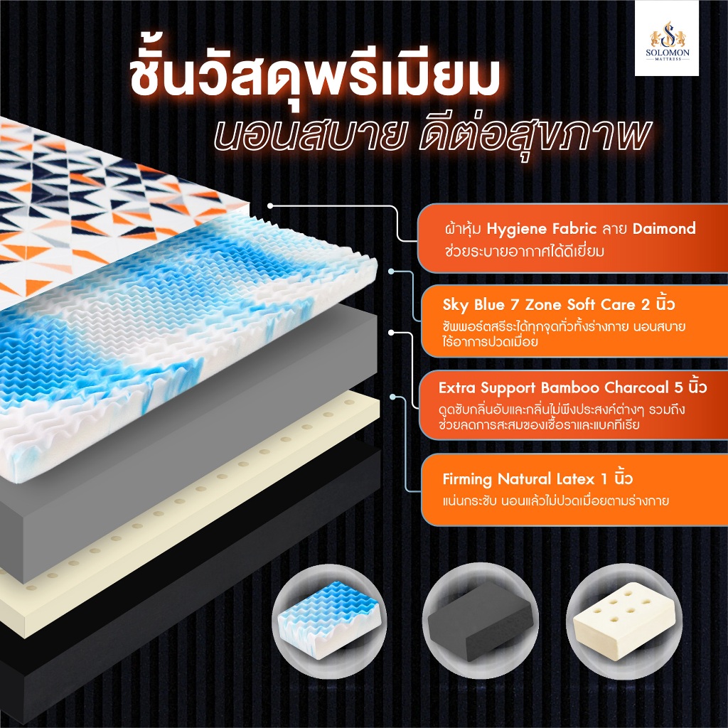 SOLOMON ที่นอนยางพาร
