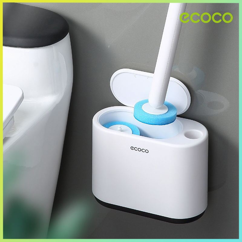 แปรงขัดห้องน้ำ Ecoco แปรงทำความสะอาดในครัวเรือน ห้องน้ำ ติดผนัง ไม่มีปลายตาย แปรงขัดห้องน้ำซิลิโคน