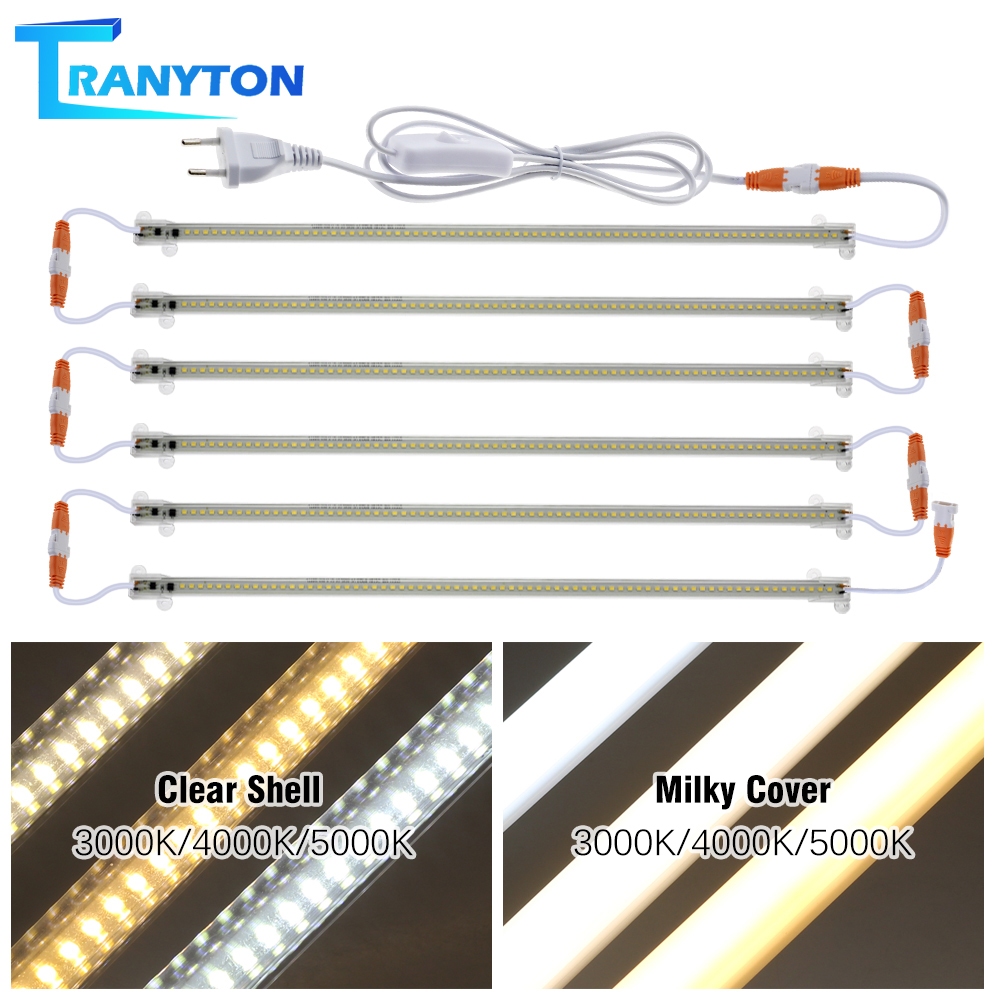 ไฟเส้น LED AC220Vแถบไฟ3สี ไฟบ้าน ไฟบาร์ โคมไฟ อัพเกรด ชุดไฟ2/4/6/8/10 แถว  ไฟติดห้อง ติดตั้งง่าย ใช้ในฝ้าหลืบ ติดตู้ LED