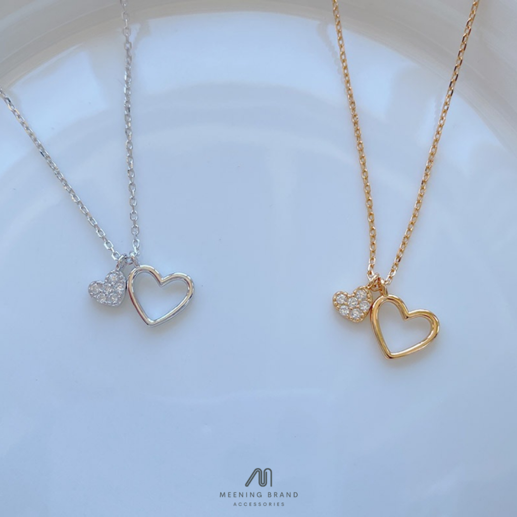 MeeningBrand❀สร้อยคอเงิน  CASEY 2 สี [02-0052]