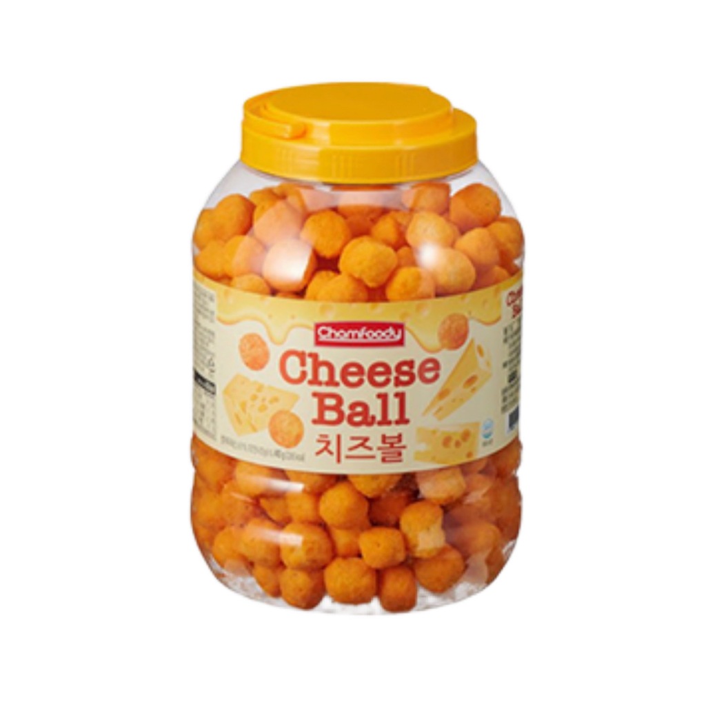 [ของแท้] 치즈볼 Chamfoody Cheddar Cheese Ball (ขนมชีสบอล) 320g