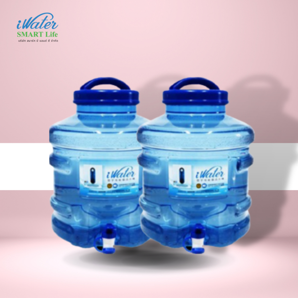 (ราคาถูก)แพ็คคู่ถังน้ำดื่ม 12 ลิตร (สินค้านำเข้า)  BPA Free  /iWater