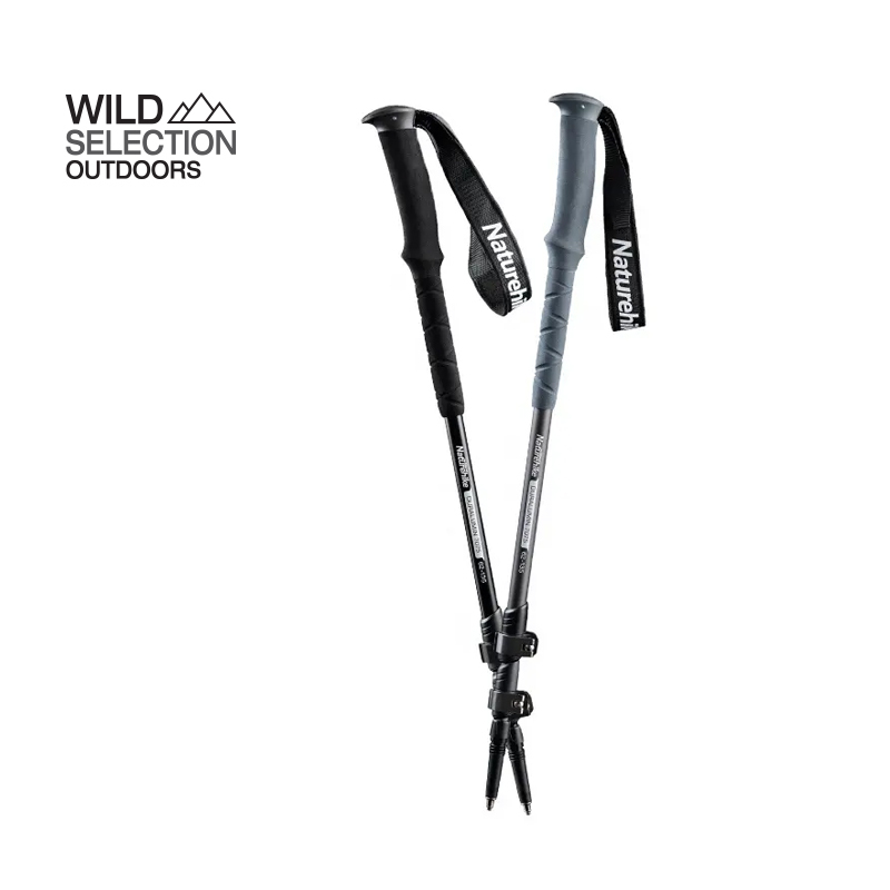 Naturehike ST03 3 Node Aluminium Alloy Outer Locked Trekking Pole Stick Mountaineering Telescopic for Hiking Climbing