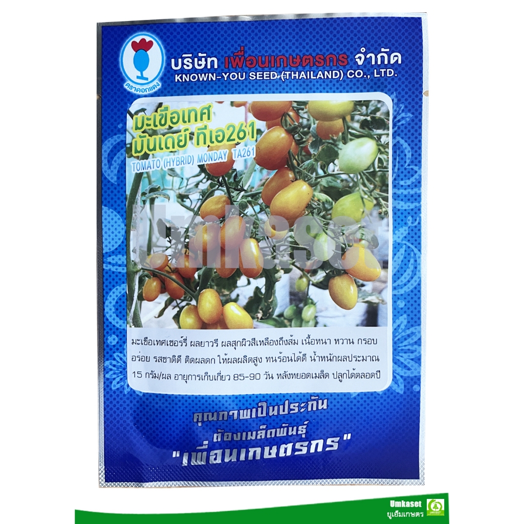เมล็ดพันธ์ุมะเขือเทศ มันเดย์TA261 (5 กรัม) ตราเพื่อนเกษตรกร