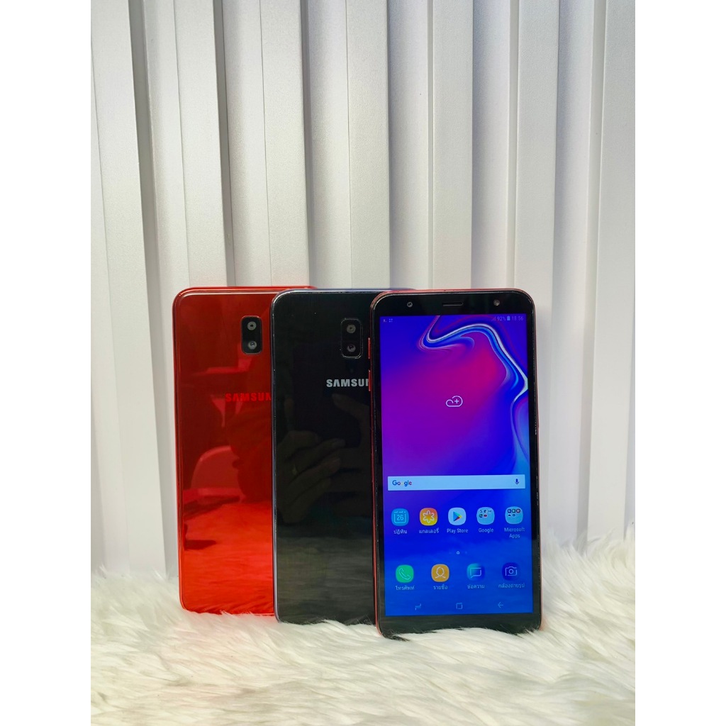 Samsung J6Plus โทรศัพท์มือสองสภาพสวยพร้อมใช้งาน(ฟรีชุดชาร์จ)
