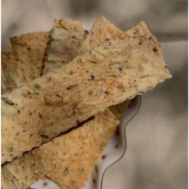 mixed grain sourdough cracker